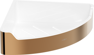 Mexen Rivon-C corner bathroom basket, rose gold - 70A8525-60