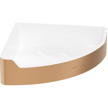 Mexen Rivon-C corner bathroom basket, brushed copper - 70A8525-65