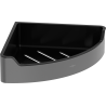 Mexen Rivon-C corner bathroom basket, brushed gun gray - 70A8525-66