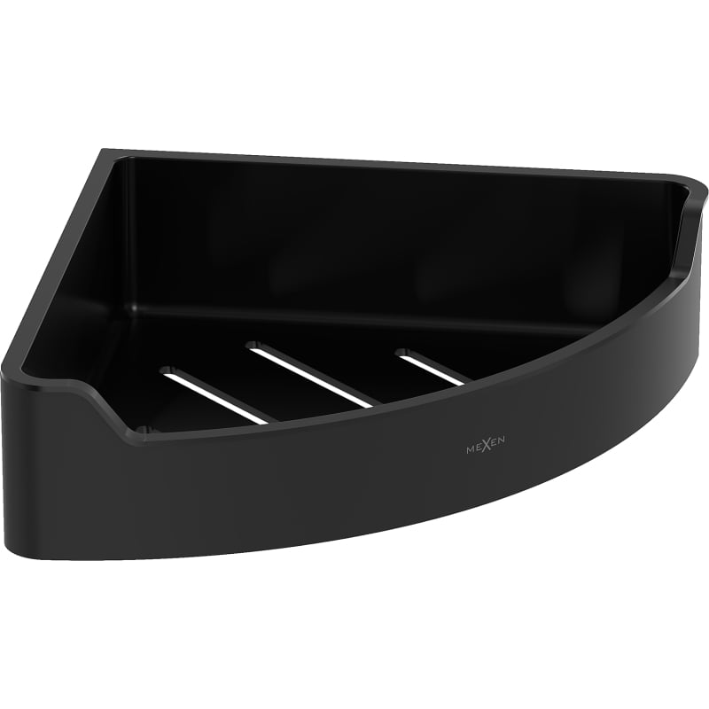 Mexen Rivon-C corner bathroom basket, black - 70A8525-70