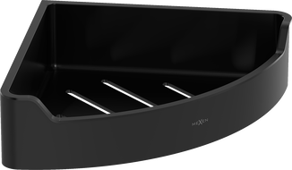 Mexen Rivon-C corner bathroom basket, black - 70A8525-70