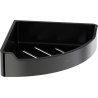 Mexen Rivon-C corner bathroom basket, black chrome - 70A8525-73