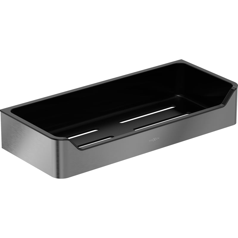 Mexen Rivon-L bathroom basket, brushed gun gray - 70A8725-66