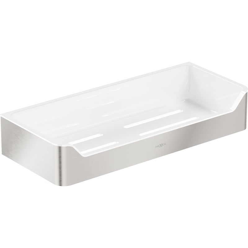 Mexen Rivon-L bathroom basket, brushed nickel - 70A8725-97