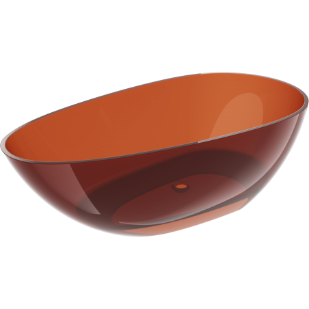 Mexen Glass freestanding transparent bathtub 170 x 85 cm, chrome plug - 58061708505