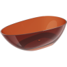 Mexen Glass freestanding transparent bathtub 170 x 85 cm, earth, chrome plug - 58061708505