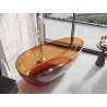 Mexen Glass freestanding transparent bathtub 170 x 85 cm, chrome plug - 58061708505