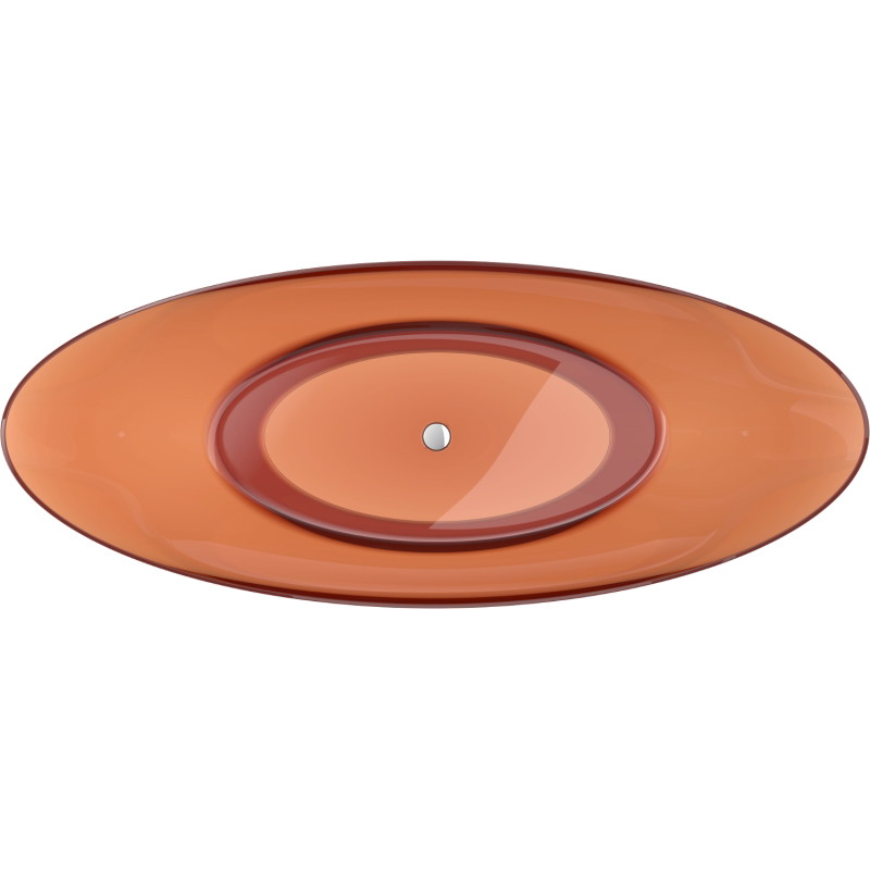 Mexen Vea freestanding transparent bathtub 180 x 80 cm, earth, chrome drain - 58091808005