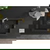 Mexen Mario 2-compartment granite sink with a kitchen mixer tap Telma, Black/Gold - 6504-75-670200-50-B