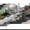 Mexen Mario 2-compartment granite sink with a kitchen mixer tap Telma, spotted black - 6504-76-670200-50