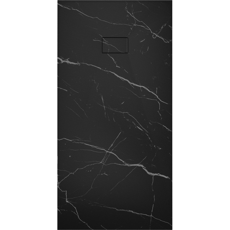 Mexen Hugo rectangular shower tray SMC 170 x 80 cm, black stone - 42758017