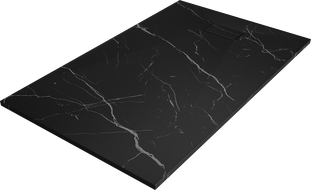 Mexen Hugo rectangular SMC shower tray 150 x 90 cm, black stone - 42759015
