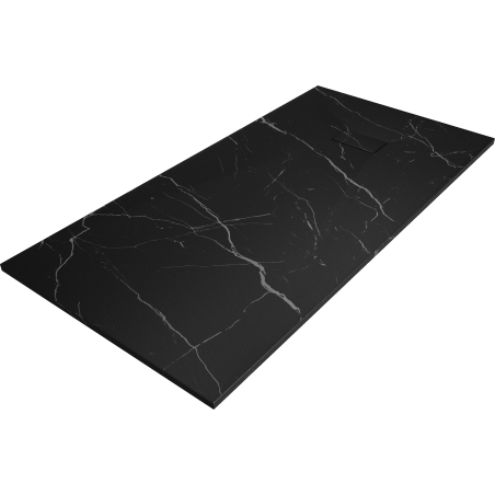 Mexen Hugo rectangular SMC shower tray 180 x 90 cm, black stone - 42759018