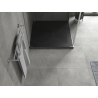 Mexen Hugo square shower tray SMC 100 x 100 cm, black stone - 42751010