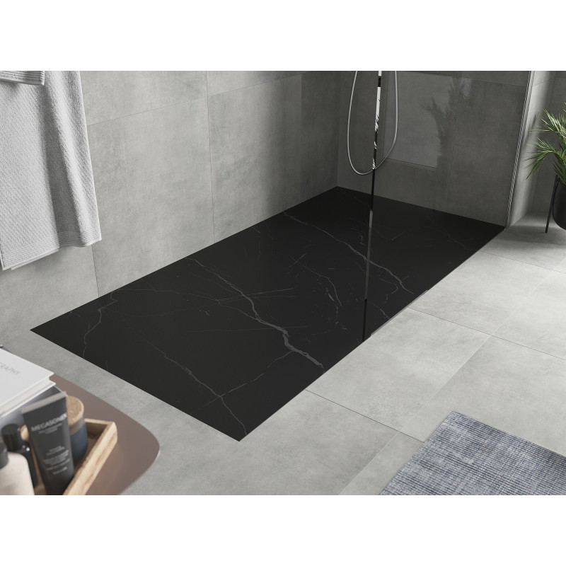 Mexen Hugo rectangular shower tray SMC 170 x 80 cm, black stone - 42758017