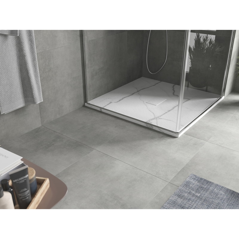 Mexen Hugo square shower tray SMC 100 x 100 cm, white stone - 42151010