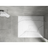 Mexen Hugo rectangular SMC shower tray 120 x 100 cm, white stone - 42151012