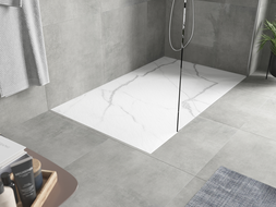 Mexen Hugo Rectangular Shower Tray SMC 160 x 80 cm, White Stone - 42158016
