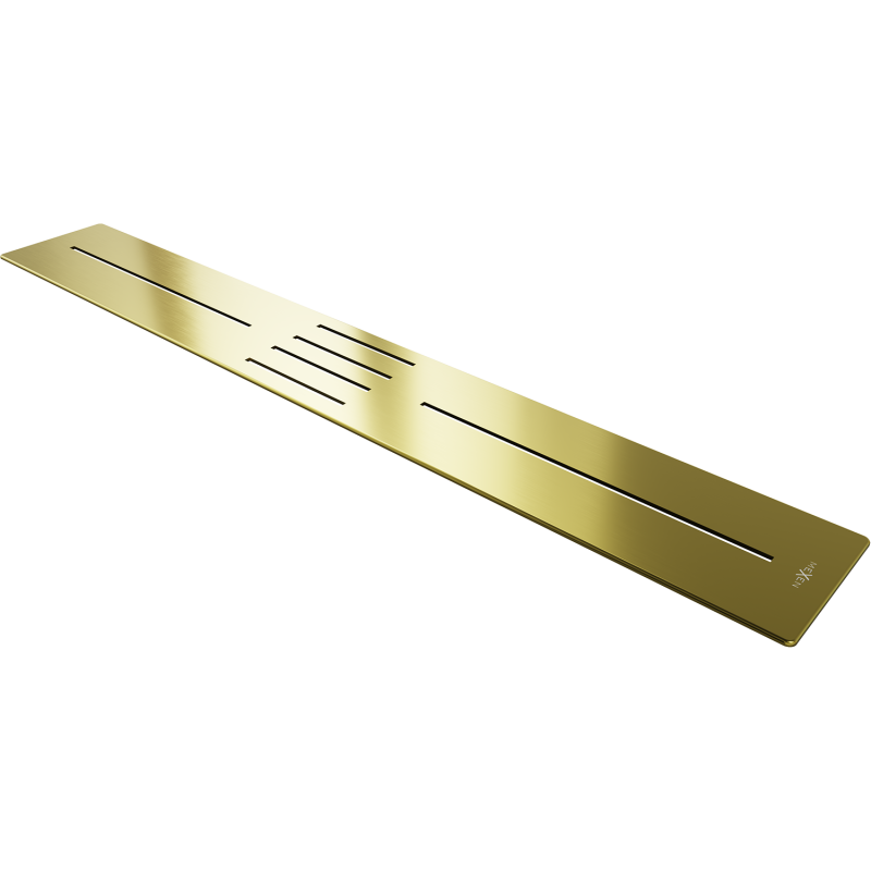 Mexen Toro bath screen for shower tray 170-200 cm, gold - 43930050