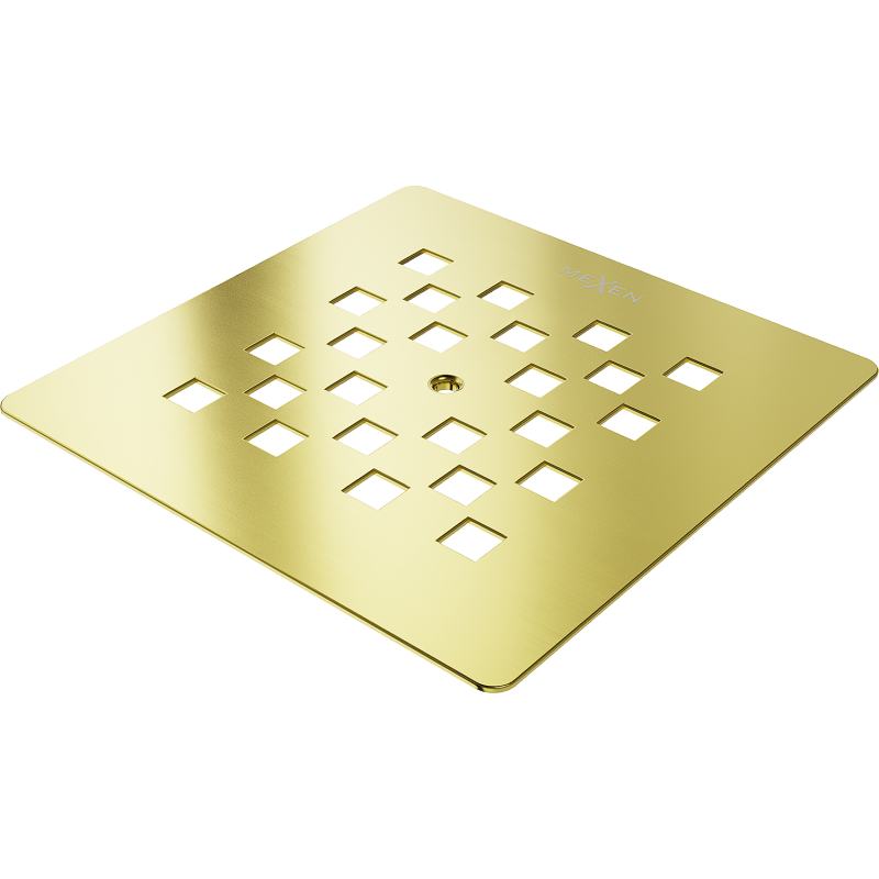 Mexen Stone+ shower tray cover, gold - 44910050