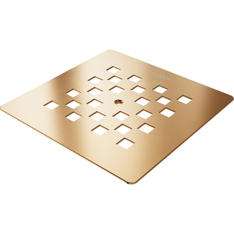 Mexen Stone+ shower tray cover, brushed copper - 44910065