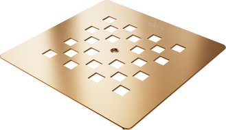 Mexen Stone+ shower tray cover, brushed copper - 44910065