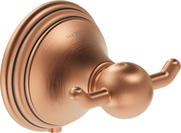 Mexen Lusso double towel hook, antique copper - 70A16812-45