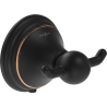 Mexen Lusso double towel hook, antique black - 70A16812-79
