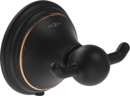 Mexen Lusso double towel hook, antique black - 70A16812-79