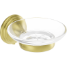 Mexen Lusso soap dish, brushed gold - 70A16855-55