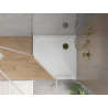 Mexen Flat pentagonal slim shower tray 90 x 90 cm, white, gold siphon - 41P109090-G
