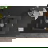 Mexen Gaspar 1.5-compartment granite sink with a drip tray and kitchen mixer tap Duero, spotted black - 6507-76-671600-70