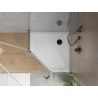 Mexen Flat pentagonal slim shower tray 80 x 80 cm, white, black siphon - 41P108080-B