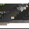 Mexen Milo 1-compartment granite sink with a kitchen mixer tap Telma, spotted black - 6505-76-670200-50
