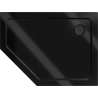 Mexen Flat pentagonal slim shower tray right 100 x 80 cm, black, black siphon - 41P708010R-B