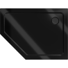 Mexen Flat pentagonal slim shower tray right 100 x 90 cm, black, black siphon - 41P709010R-B