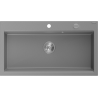 Mexen Slido 1-bowl granite sink 900 x 500 mm, gray, chrome trap - 6528901005-71