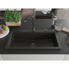 Mexen Slido granit sink 1-bowl 900 x 500 mm, black/gold metallic, black siphon - 6528901005-75-B
