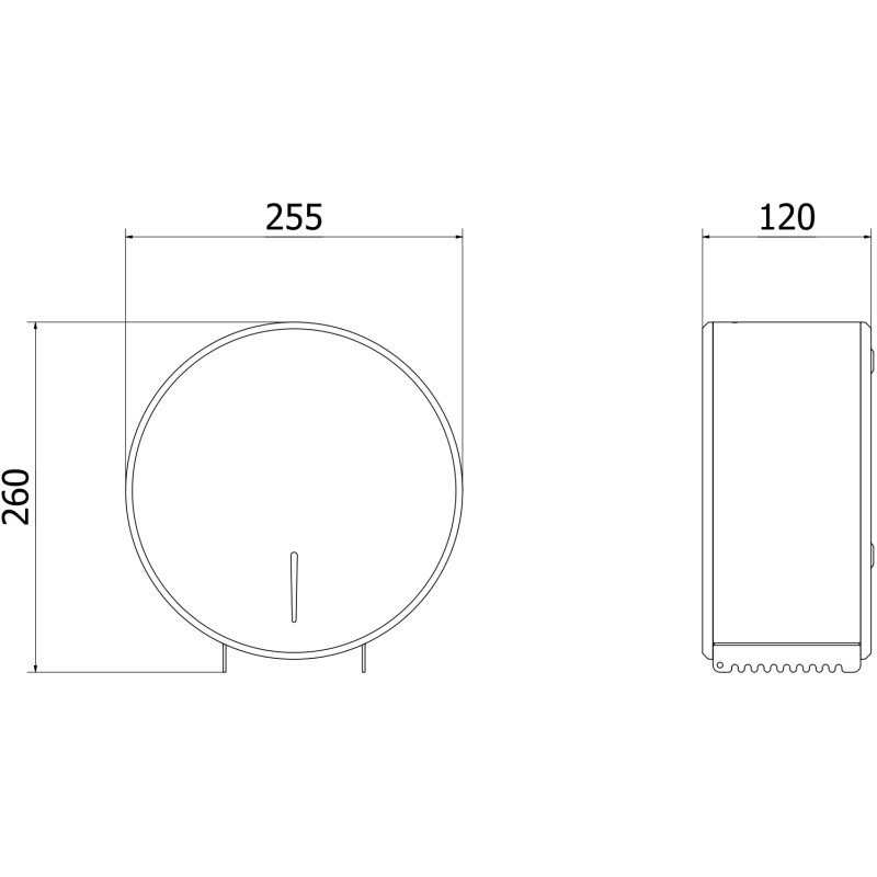Mexen Spira-V toilet paper holder, inox - 70K550-01