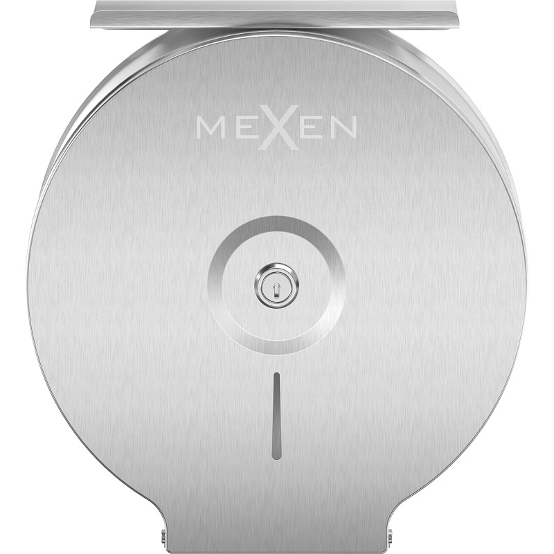 Mexen Spira-U+ toilet paper holder with phone shelf, inox - 70K541-01