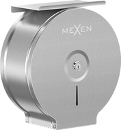 Mexen Spira-U+ toilet paper holder with phone shelf, inox - 70K541-01
