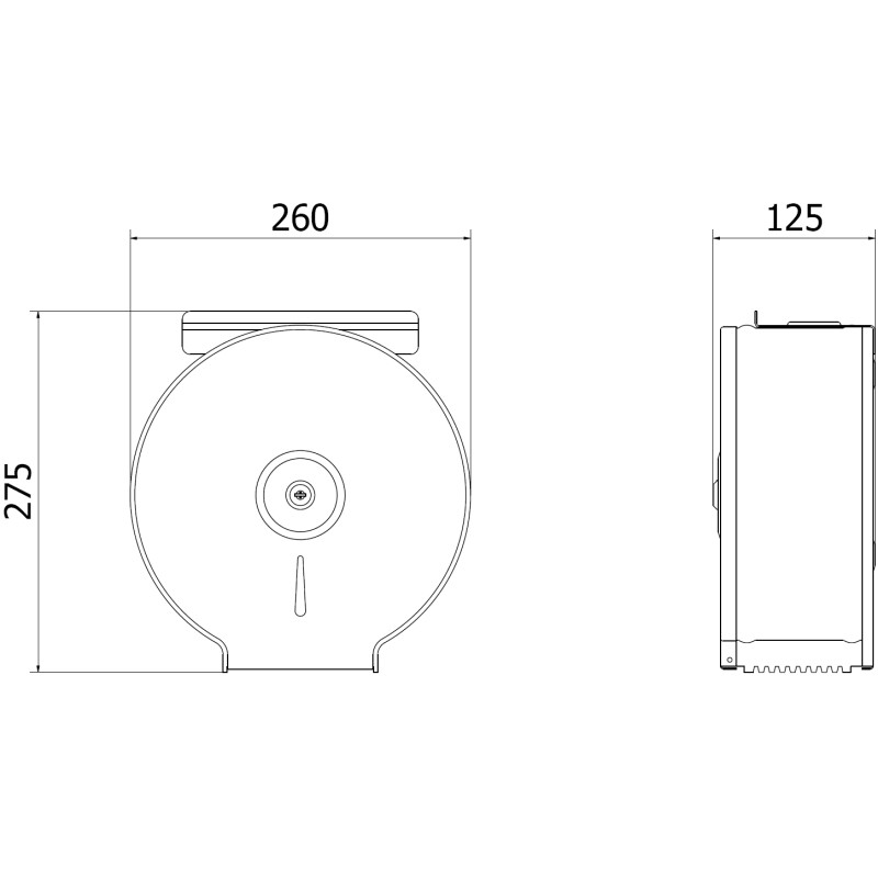 Mexen Spira-U+ toilet paper holder with phone shelf, inox - 70K541-01