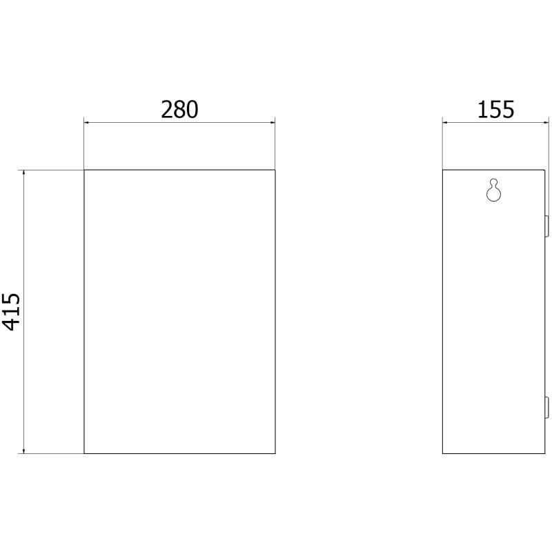 Mexen Linox Trash Bin 17L, Inox - 70K004-01