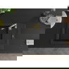 Mexen Enzo 1-compartment granite sink with a drip tray and kitchen mixer tap Telma, Black - 6506-77-670200-50-B