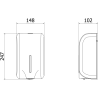 Mexen Purio-Pro touchless automatic liquid soap dispenser 1200 ml, white - 70K600-20