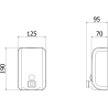 Mexen Purio-V liquid soap dispenser 1200 ml, white - 70K620-20