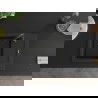 Mexen Enzo 1-compartment granite sink with a drip tray and kitchen mixer tap Telma, Black - 6506-77-670200-70-B