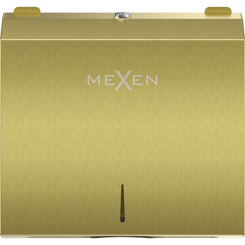 Mexen Verno-L paper towel dispenser, brushed gold - 70K410-55