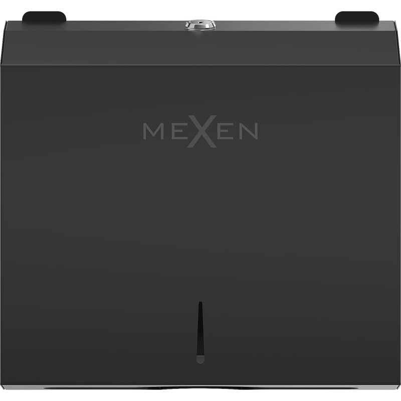 Mexen Verno-L paper towel dispenser, matte black - 70K410-70
