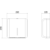 Mexen Verno-E paper towel dispenser, inox - 70K430-01